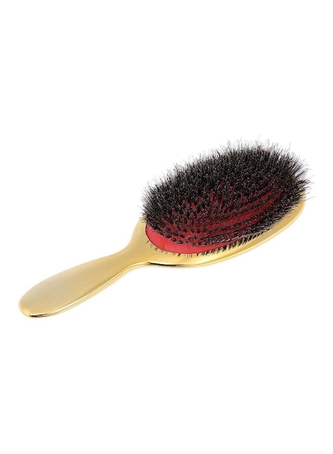 Anti-Static Paddle Hair Extension Brush Gold/Brown - Image 1