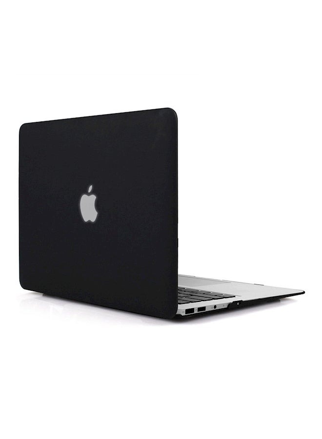 Rubber Coated Hard Case For Apple MacBook Air 13-Inch  (A1369/A1466) Black  - Image 1