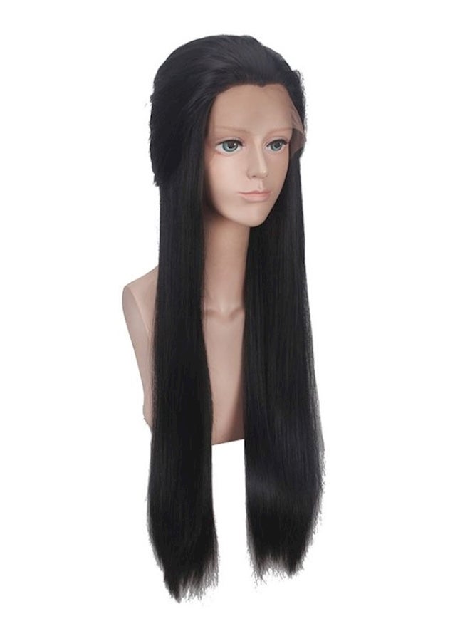Long Straight Hair Wig Black - Image 2