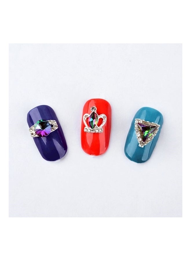 3D Diamond Rhinestone Nail Art Multicolour - Image 2