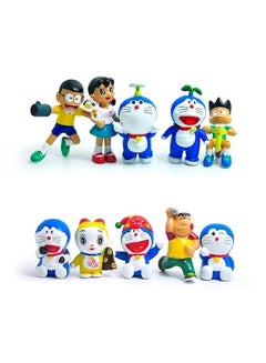 10-Piece Doraemon Figurine Set