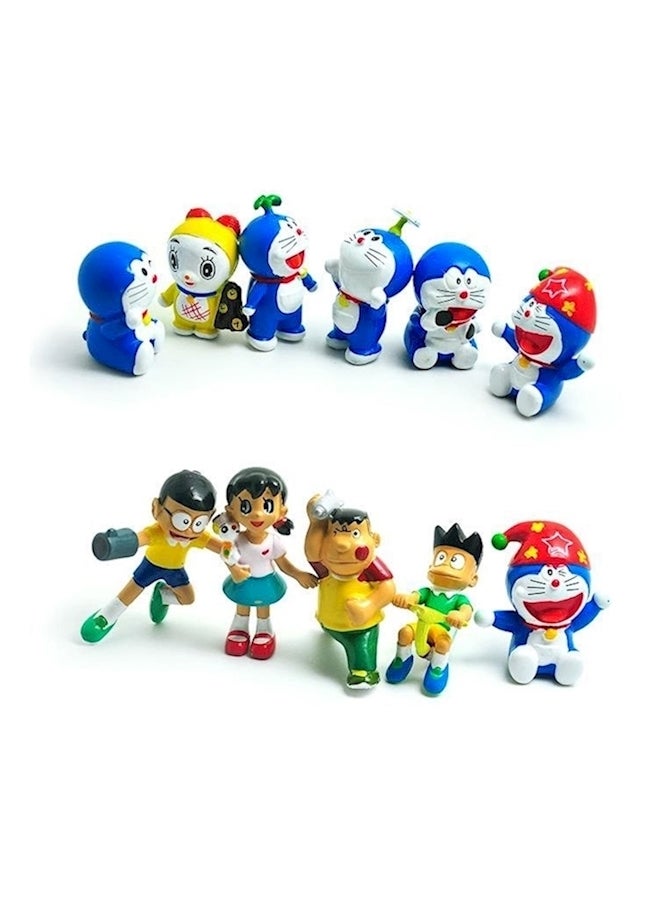 null - 10-Piece Doraemon Figurine Set - Image 1