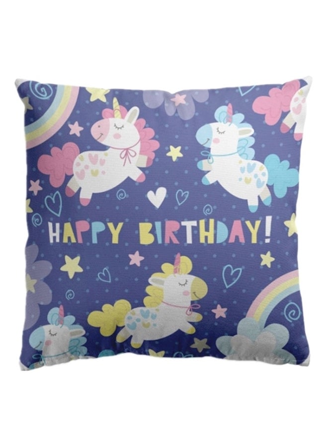 Animal Printed Cushion Cover Purple/White/Pink 45x45cm - Image 1