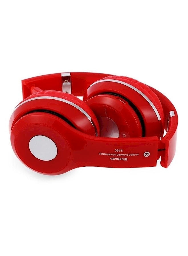 Bluetooth Over-Ear Stereo Headphones Red  - Image 2