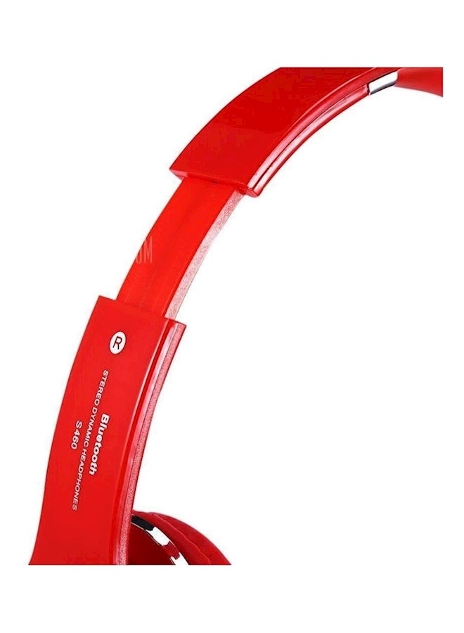 Bluetooth Over-Ear Stereo Headphones Red  - Image 3
