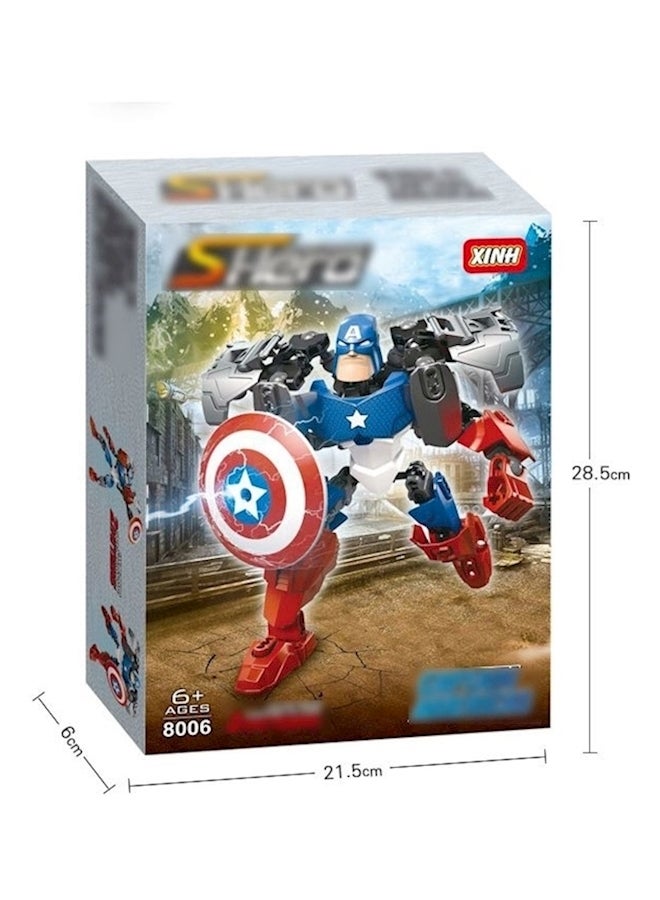 نموذج تجميع باليد لشخصية الروبوت كابتن أمريكا من فيلم "Avengers" - Image 3