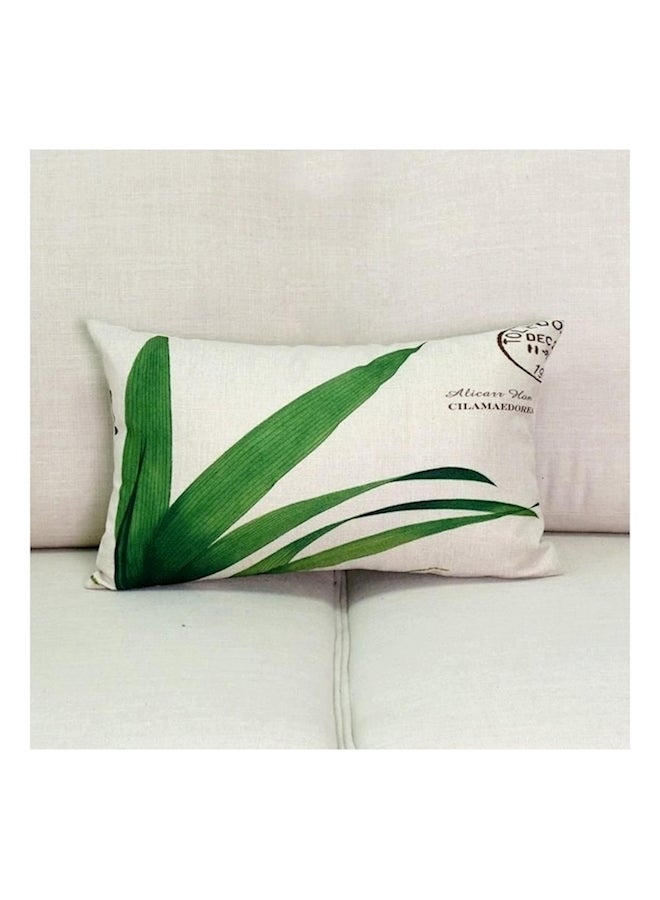 Decorative Printed Pillow Case canvas Beige