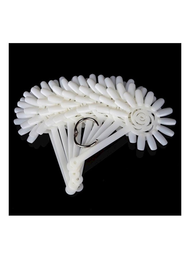 False Nail Swatches Wheel Display Board White - Image 1