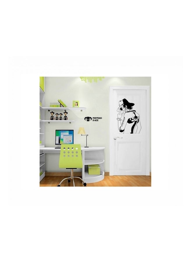 ملصق جداري بتصميم رسومات كرتونية أسود 70x50سم - Image 2