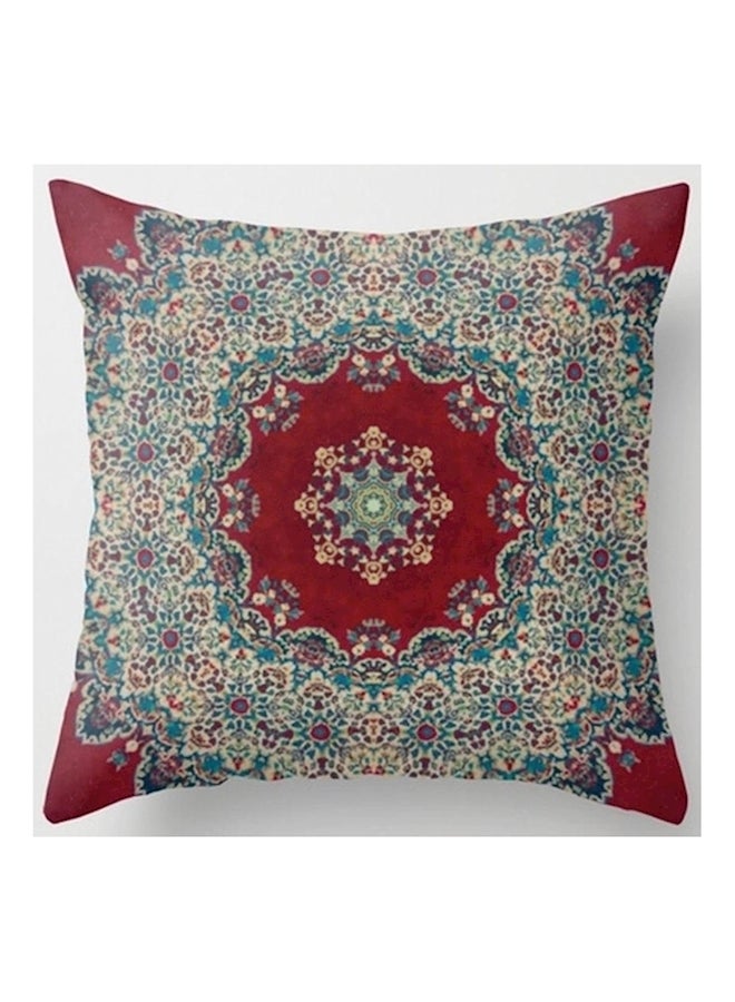 غطاء وسادة مطبوع cotton أحمر/أخضر/أصفر