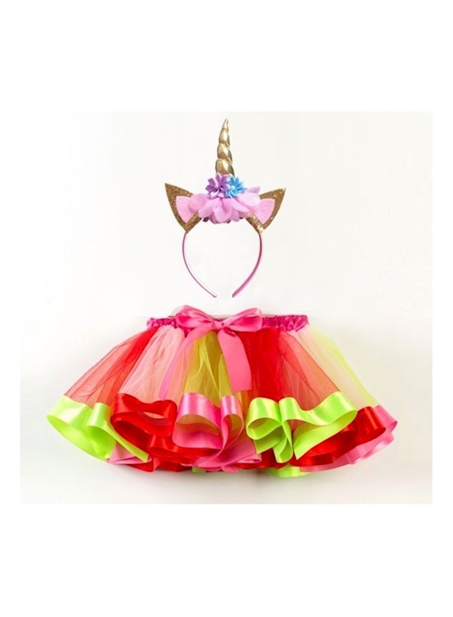 Unicorn Designed Costume With Headband 28cm - Image 1