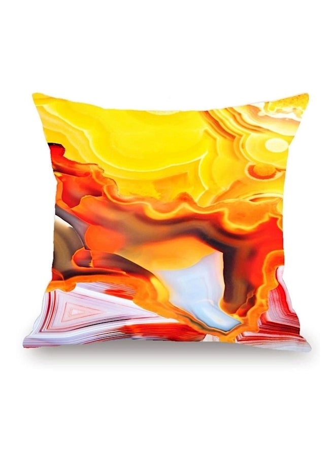 Decorative Cushion Cover Yellow/Red/White 45x45cm