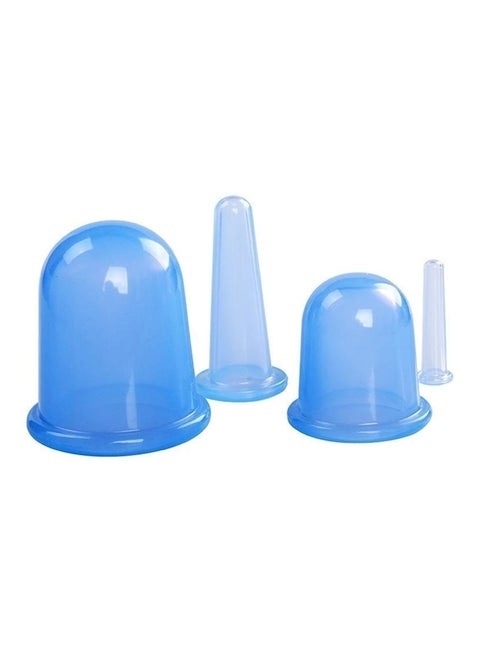 4-Piece Body Massager Cupping Blue