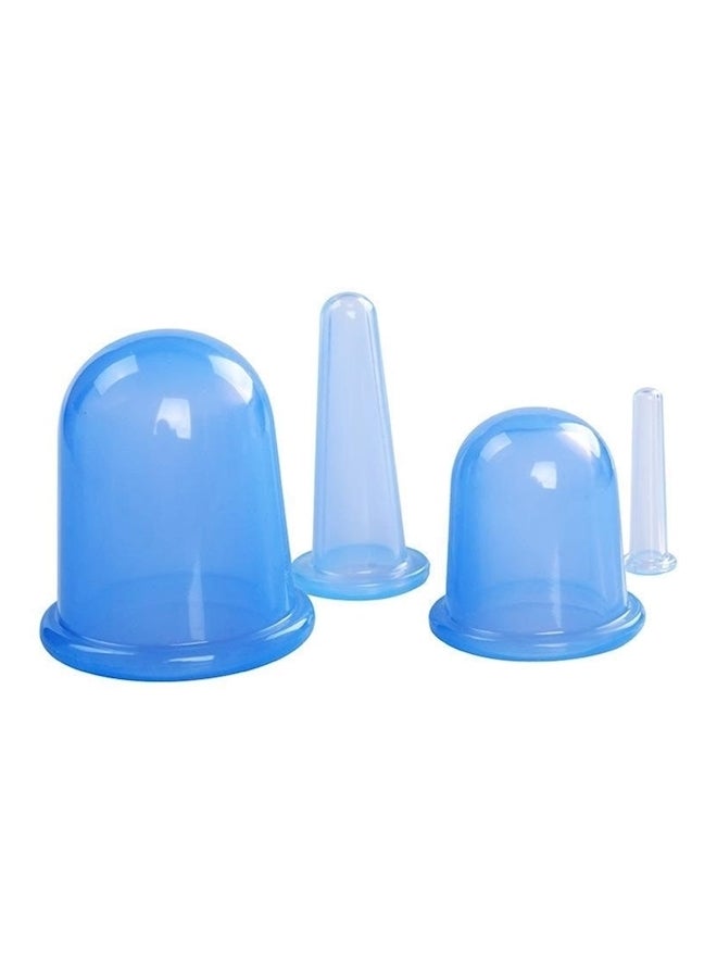 4-Piece Body Massager Cupping Blue