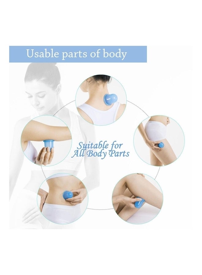4-Piece Body Massager Cupping Blue