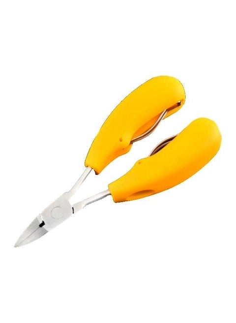 Manicure Pliers Multi-Function Nail Scissors Yellow/Silver