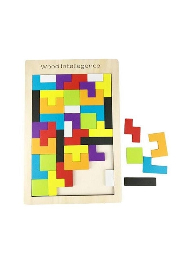 Wooden Tangram Jigsaw Puzzle - Image 1