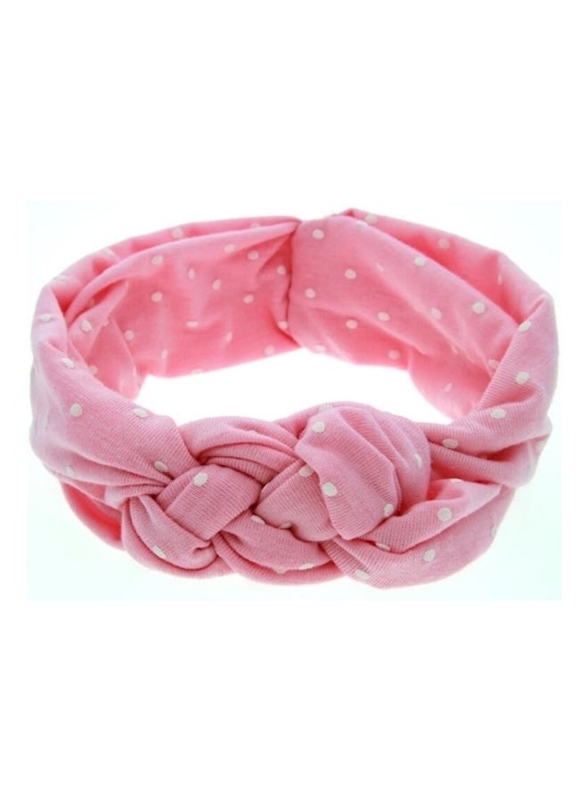 Hair Hoops Headband Pink/White