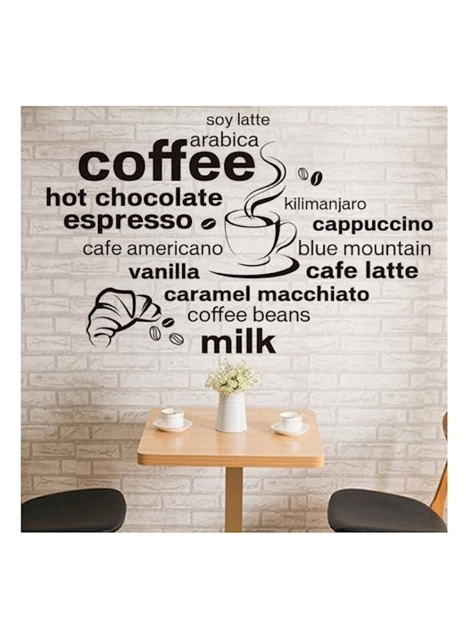 Generic Coffee World Wall Decal Sticker - Image 1