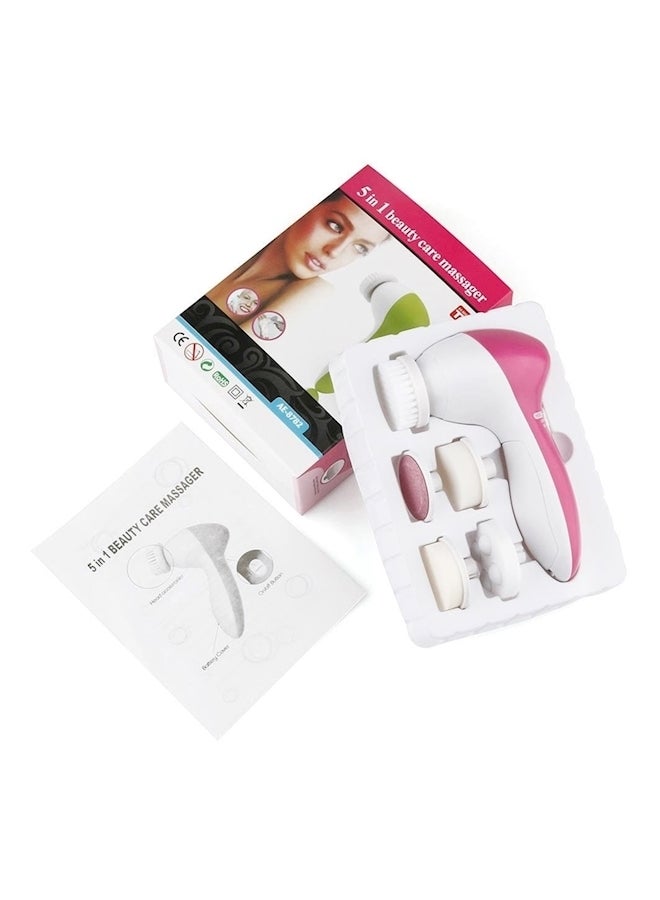 فرشاة تدليك وجه دوارة وردي وأبيض 156جرام - Image 1