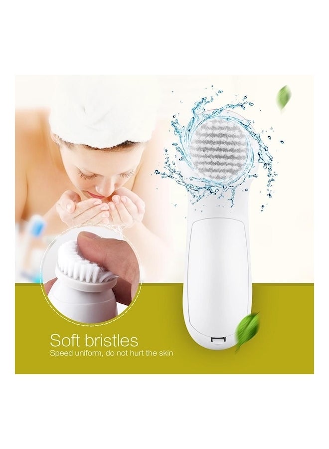 فرشاة تدليك الوجه الكهربائية وردي/أبيض 13.2 x 4.8سم - Image 3