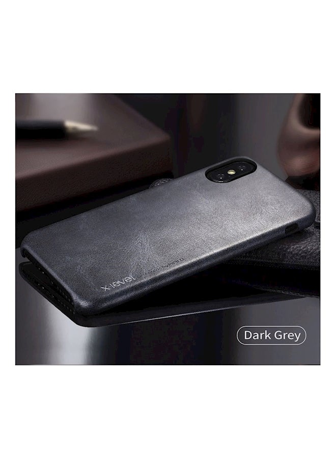 X-level Protective Leather Cover For iPhone Xs Max Black  - Image 2