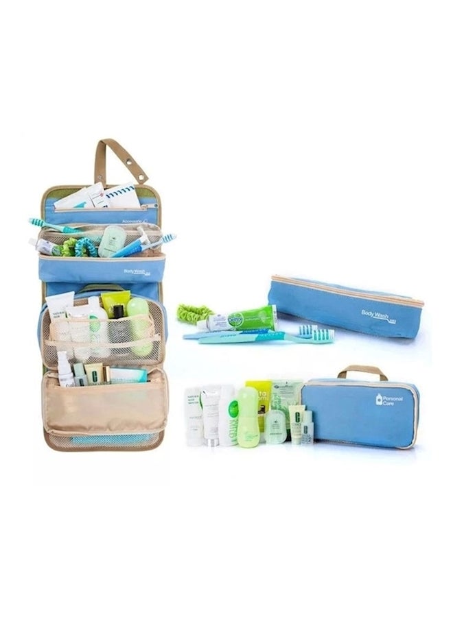 Generic Travel Makeup Cosmetic Bag Blue - Image 2