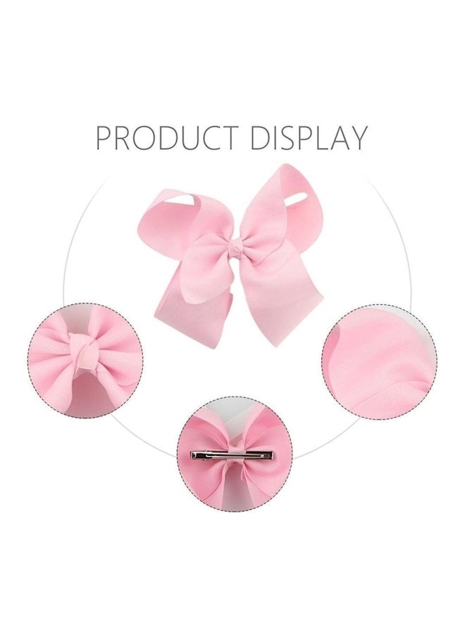 20-Piece Ribbon Hair Bow Red/Blue/Green - Image 3