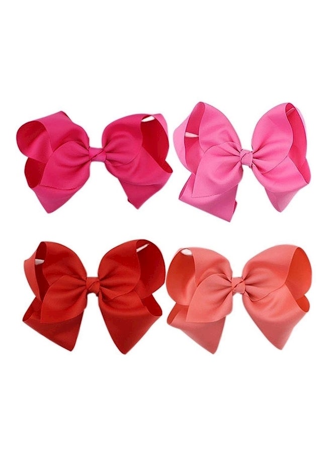 20-Piece Ribbon Hair Bow Red/Blue/Green - Image 4