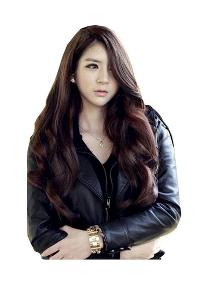 Long Curly Hair Wig Brown - Image 1