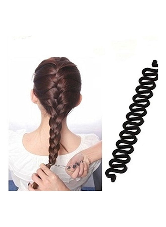 أداة تصفيف الشعر لصنع الضفائر الأنيقة من قطعتين أسود - Image 3