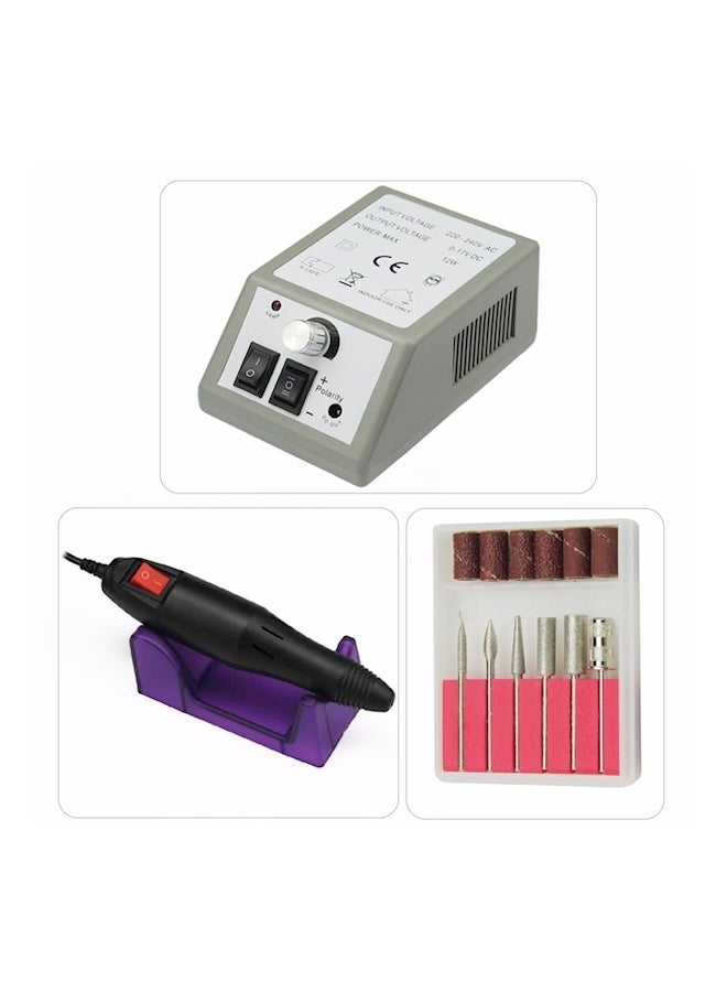 Generic Electric Nail Art Drill Tool Black/Red/Brown  - Image 3