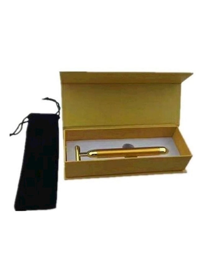 Generic 24K Gold Plated Pulse Facial Massager Gold  - Image 1