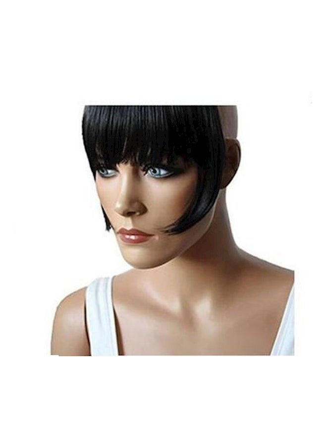 Straight Hair Extension Wig Black 20cm - Image 2