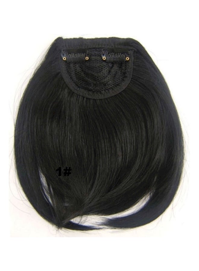Straight Hair Extension Wig Black 20cm - Image 3