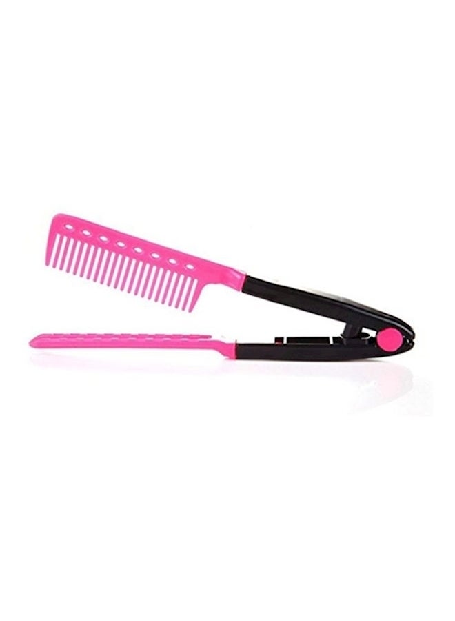 Generic - V-Shaped Hair Comb Pink/Black - Image 1