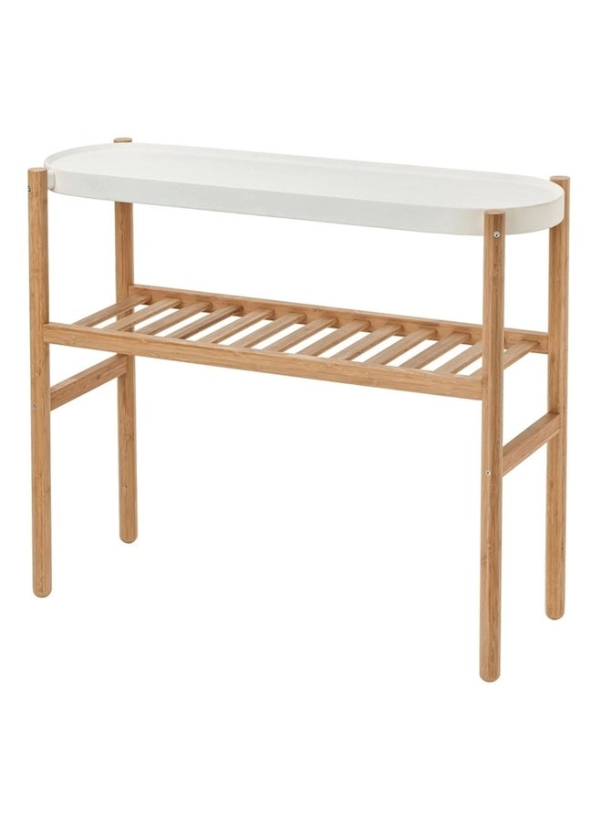 Generic Plant Stand Brown/White 