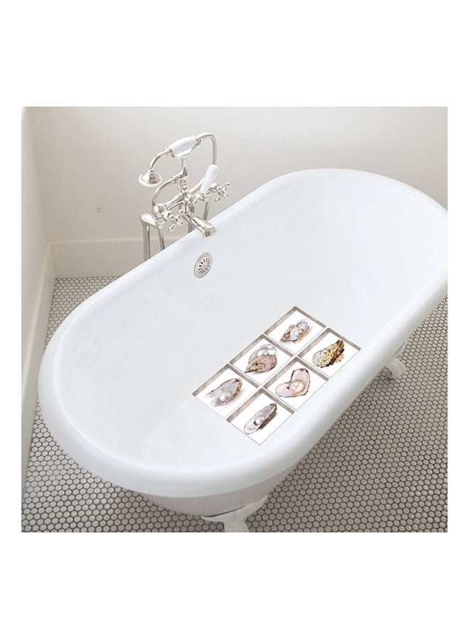 Imitation 3D Bathroom Wall Paste Beige/White 20x20cm  - Image 2