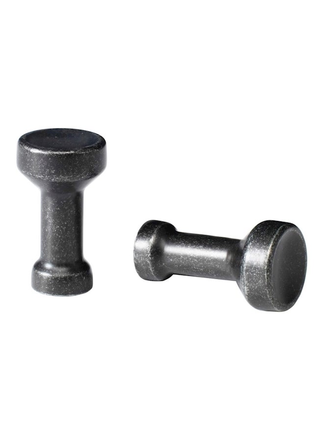 Mollarp 2-Piece Portable Knob Set Black