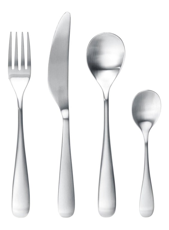 24-Piece Behagfull Cutlery Set Silver