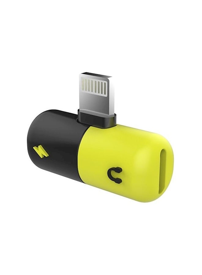Generic 2-In-1 Adapter Converter Yellow/Black/Silver  - Image 1