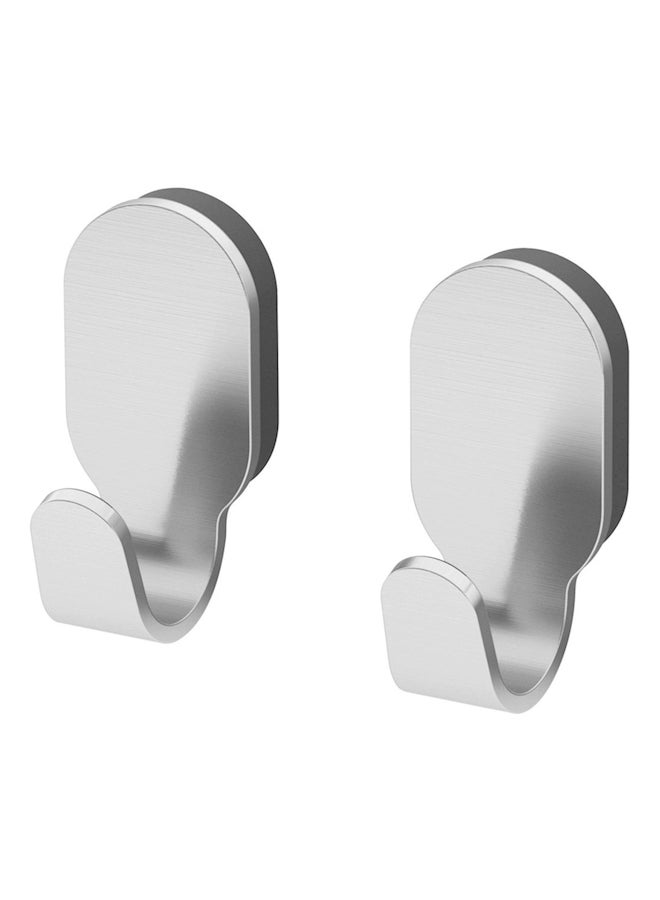 Pack Of 2 Brogrund Steel Hook Silver