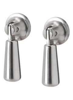 2-Piece Door Drop Handle Silver