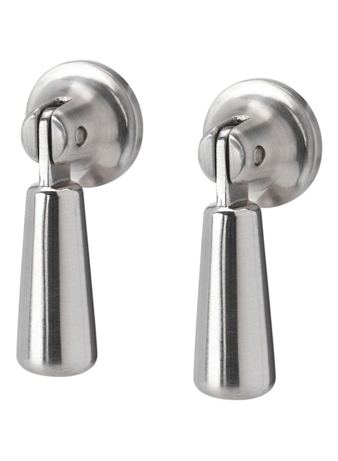 Mossaryd - 2-Piece Door Drop Handle Silver - Image 1
