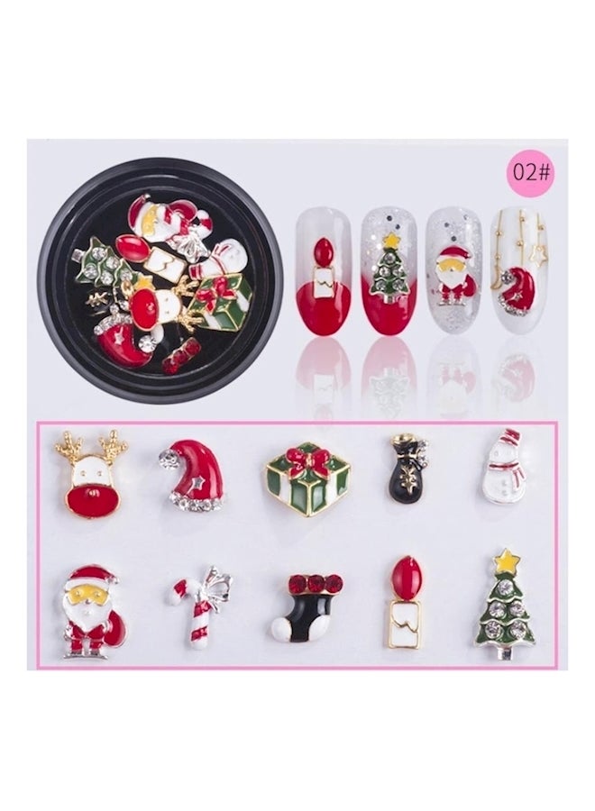 Snowflake Bell Nail Art Multicolour - Image 2