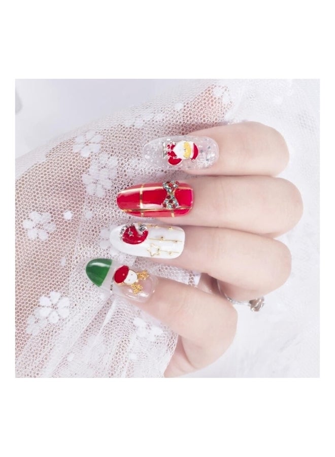 Snowflake Bell Nail Art Multicolour - Image 3