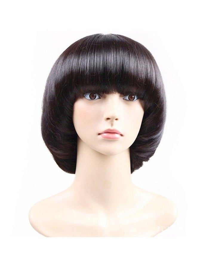 شعر مستعار قصير عصري أسود - Image 1