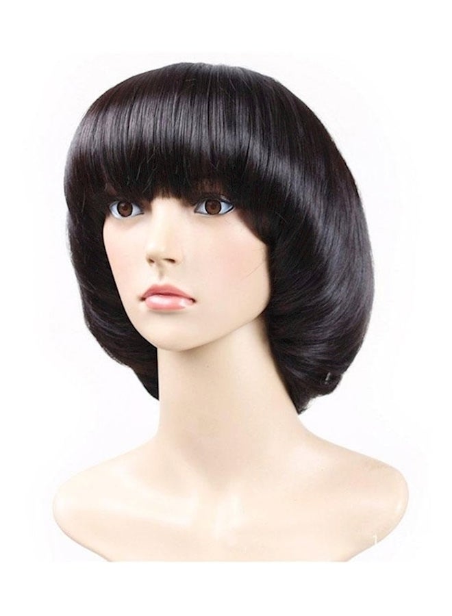 شعر مستعار قصير عصري أسود - Image 2