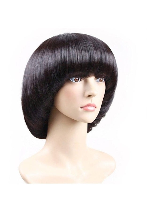 شعر مستعار قصير عصري أسود - Image 4