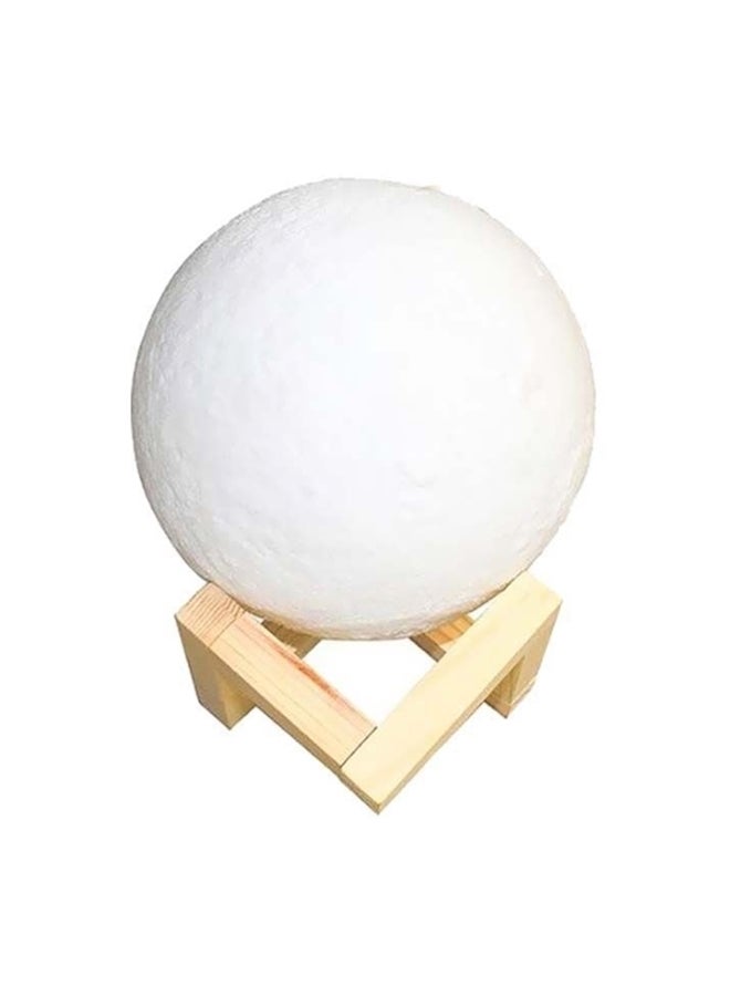 KKmoon Decorative Moon Shaped Lamp White 5.9inch - Image 2